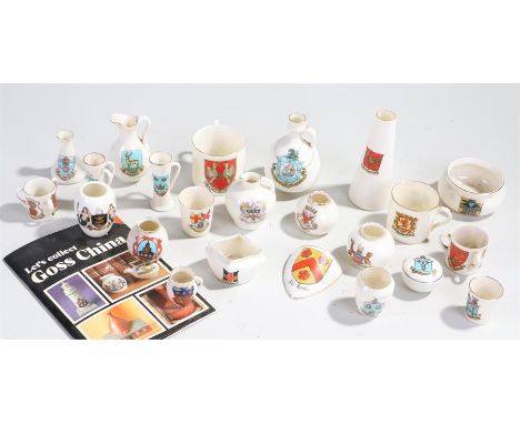 Crested china, to include various models, Goss, Carlton, etc, (qty)