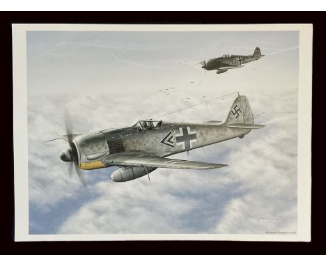 WW2 Colour Print Titled Ram raiders by Robert Tomlin. Measures 17x13 inches appx. Very Good Condition. Good Condition. All au