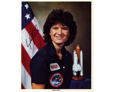 Sally K. Ride signed official NASA 10x8inch colour photo. From single vendor Space Astronaut collection including NASA Moonwa