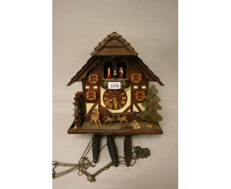 German Schneider cuckoo clock with three train movement