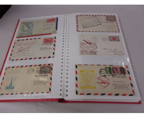 Collection of First Day covers, commemorative of the ' History of Airmail ' in the U.S.A., 1920 - 1950, some signed by Postma