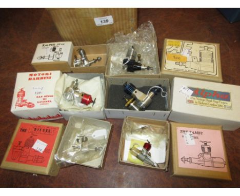 Group of six various boxed model aircraft engines