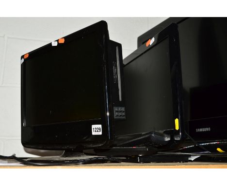 A TOSHIBA 19'' LCD TV, together with a M &amp; S 15'' LCD TV (one remote) (2)