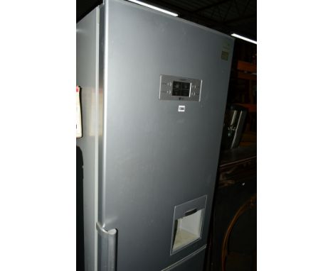 A TALL LG FRIDGE FREEZER, with water dispenser, height 189cm (damaged light)