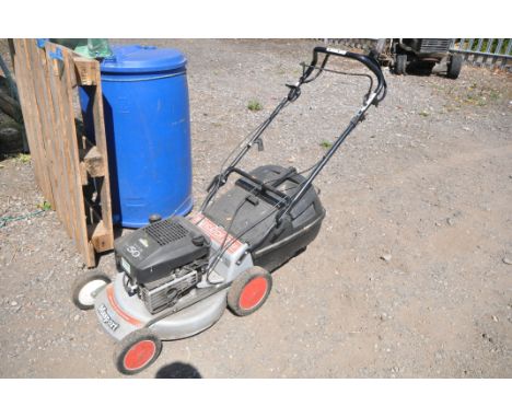 A MASPORT MAXICATCH 575SP SELF PROPELLED PETROL LAWNMOWER, with a grassbox (engine turns)