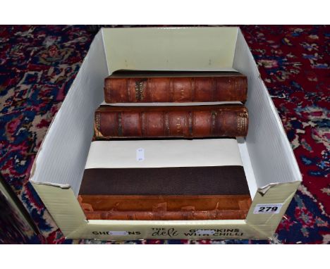 THE STRAND MAGAZINE, three leather bound volumes of 'The Strand' magazine, vols 2, 3, 4, 1891 - 1892 and the last ever issue 