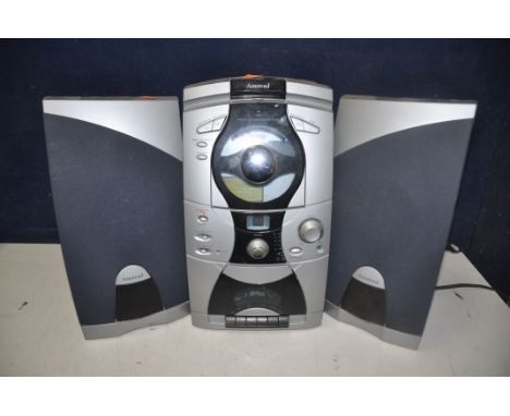 A AMSTRAD MC2400 VERTICAL CD RADIO CASSETTE SYSTEM with no remote (PAT pass and working)