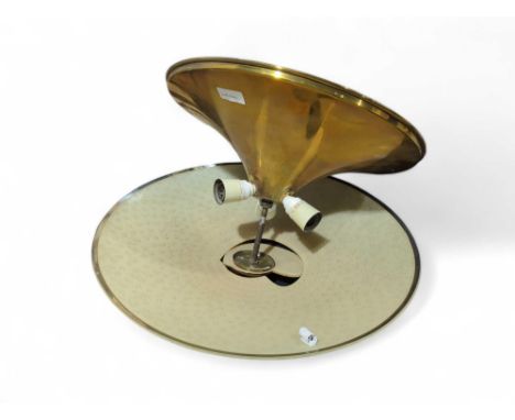 A mid century pendant light fitting