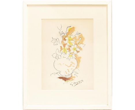 George Braque lithograph "Flowers" 1955 printed by Mourlot H: 53cm W: 43cm
