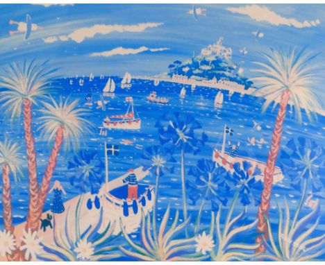 # John DYER (British b.1968) Island Life  Lithograph Signed and numbered 62/250 Framed and glazed  Picture size 28 x 35cm Ove