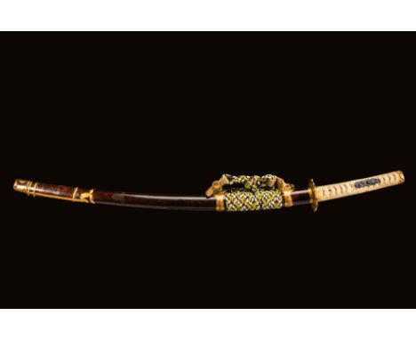 Ca. 14th to 15th Century AD A Japanese kodachi short sword signed “Bishu Osafune Morimoto” on the nakago (tang), denoting tha