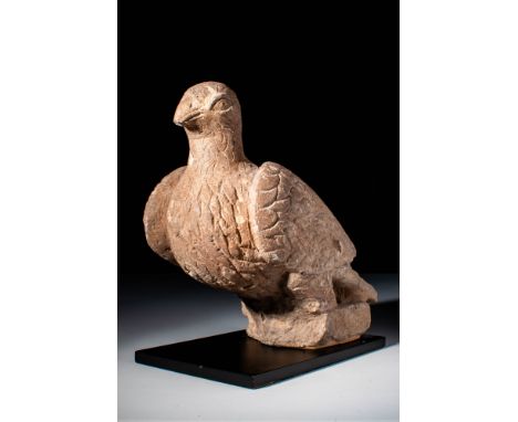 Ca. AD 100 - 300 An ancient Roman stone statuette carved in the shape of a dove. The bird is rendered in an extremely natural