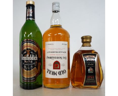 3 BLENDS & MALTS
A selection of Scotch Whiskies including: GLENFIDDICH SPECIAL RESERVE Pure Malt.  Single Malt Scotch Whisky.