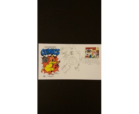 CINEMA, signed cover by Nick Park, with sketch of Wallace & Grommit, for Comics centenary, with relevant postal cachet (1995)