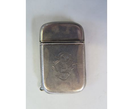 A silver manual wind travel purse watch, with a sprung folding top - 5cm x 3cm 