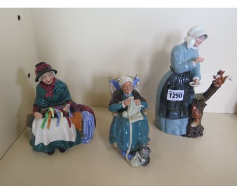 Three Royal Doulton figures including Good Friends model no HN2783 Height of tallest 23cn - no damage, good condition 