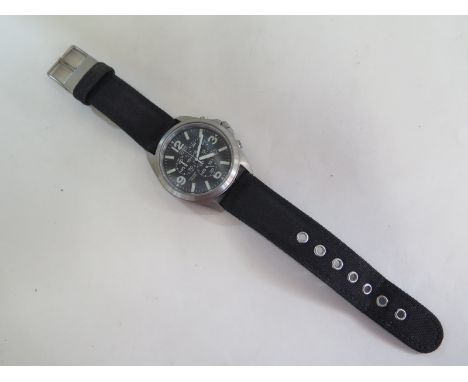 A Citizen Titanium gents Chrono Eco Drive wristwatch - 47mm wide including button -  generally good running order - some usag