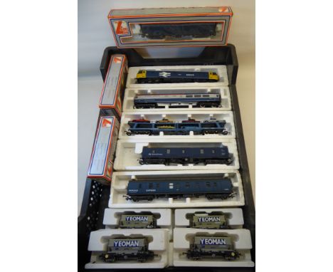 A quantity of Hornby and Lima double 'O' gauge Model Railway including locomotives, rolling stock, track etc. 