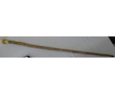 A Marine vertebrae Walking Stick.  34" (87cms) long.  