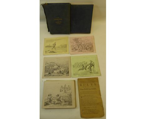"Gospel Recreations for Sabbath Evenings", By R Mimpris comprising a book and a number of printed cards with biblical scenes 
