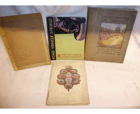 "The Trade Catalogue of Garden Furniture and Ornament" by John P White, The Pyghtle works Bedford, Henry Liverseege a Volume 