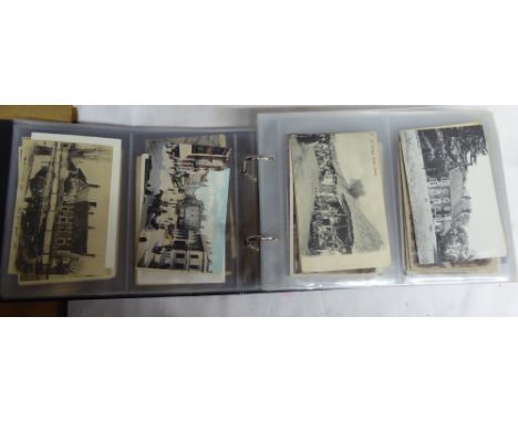 A Postcard Album and contents of vintage topographical cards including some Yorkshire views etc. 