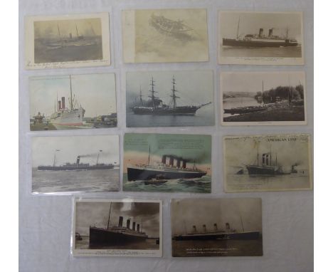 A Spithead Series Postcard of Titanic, the message on the reverse dated 26th June 1912, a Rotary Photographic Series Titanic 