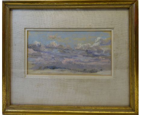 •DIANA ARMFIELD (B. 1920); "Clouds over the Berwyns", pastel, Market Place Gallery Collyton, Devon label verso.  4" (10cms) x