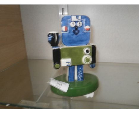signed lorna bailey robot 'sample piece'
