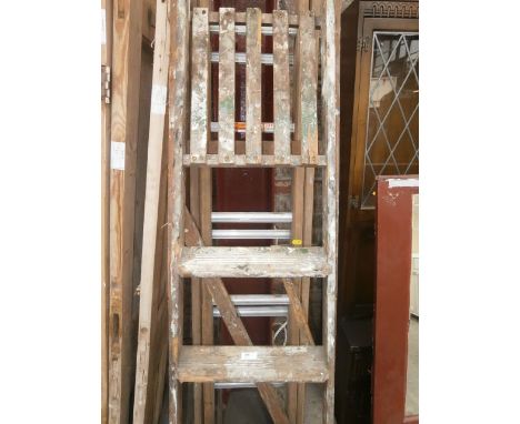 wooden step  ladders & extending ladder