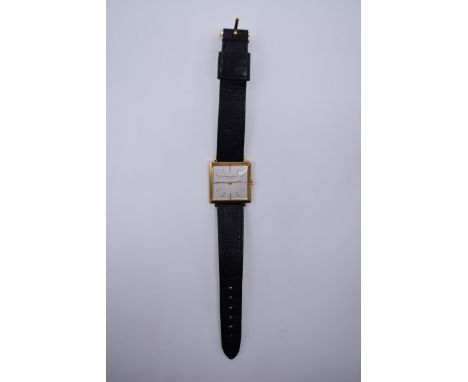 An Audemars Piguet 18k gold manual wind wristwatch, 26mm, cal 2003, movement number 89709, on replacement leather strap with 