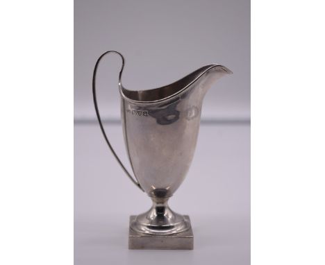 A silver helmet jug, by Richard Parker, Chester 1932, 14cm high, 115.5g. 