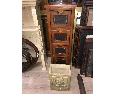 SLIMLINE 5 DRAWER STAND & BUDDHA PLANTER