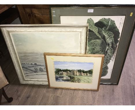 2 PAINTING AND 1 PRINT