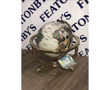 LARGE GEMSTONE GLOBE