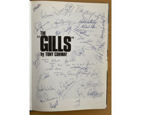 Approx 25 Signed inside Tony Conway Hardback Book Titled The Gills. Published in 1980. 88 Pages. All Signed on Title Page in 