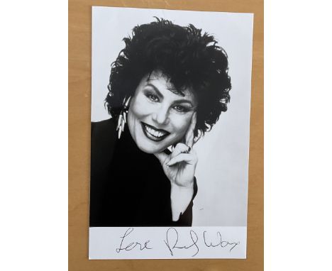 Comedian Ruby Wax Signed 5 x 3 inch approx black and white photo. Good Condition All autographs come with a Certificate of Au
