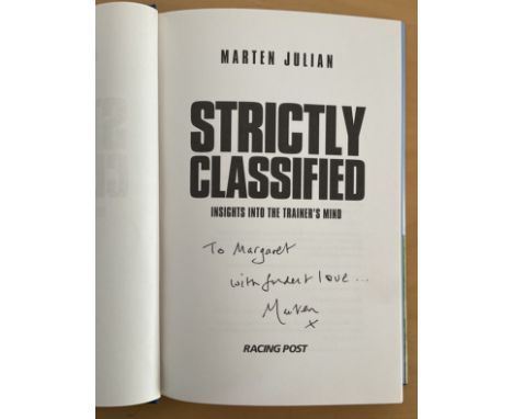 Marten Julian Signed Book Strictly Classified Insights into the Trainer s Mind 2015 First Edition Hardback Book Signed by Mar