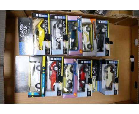 Eight Classic cars Model Collection Boxed Model Toy Cars 
