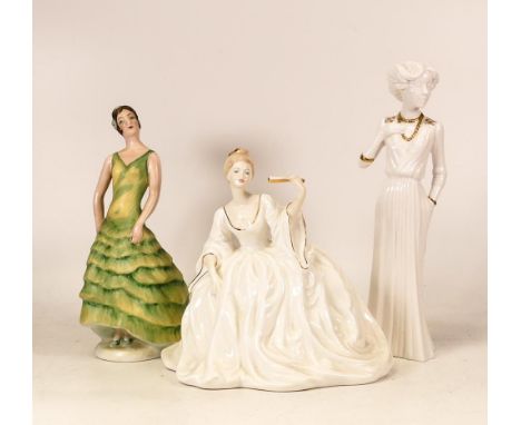 Coalport Spanish Dancer Lady Figure, similar Ladies of Fashion Figure The Ball &amp; Spode Pauline Shone figure Eleanora(3) 