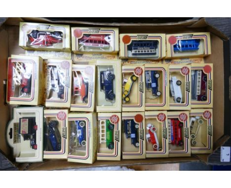 A collection of Boxed Lledo Days Gone Classic Model Toy Cars 