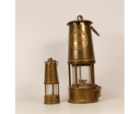 Two Eccles Type Miners Lamps to include one Protector Lamp &amp; Lighting Co. Type 6 M &amp; Q Safety Lamp together with one 