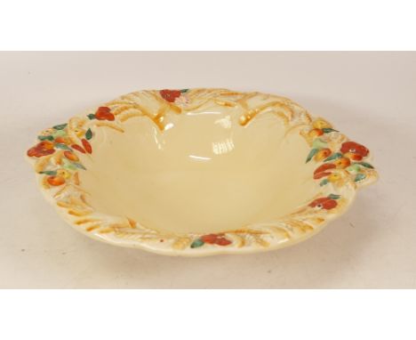 Newport Pottery Clarice Cliff Celtic Harvest patterned Bowl, diameter at widest 26.5cm 