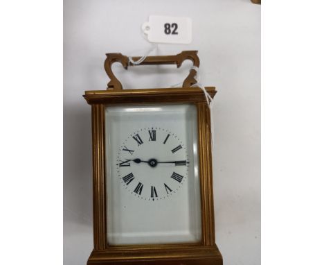 BRASS CARRIAGE CLOCK 1900