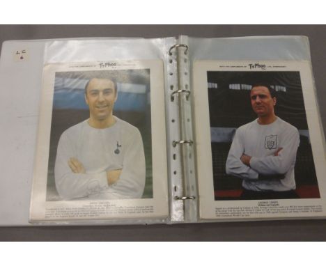 Football Trade Cards - a binder containing 23 large Typhoo Tea Footballer portraits, 1960s (a few fair o/w gen gd)