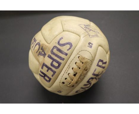 Football Autographs - Signed Super Ace by the WC 1966 England squad although the item is very faded.  George Eastham, Alf Ram