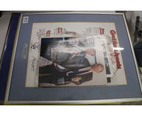 Football - three framed and glazed Good News Awards caricature posters 1988, 1989 & 1990, the latter bearing signatures, incl