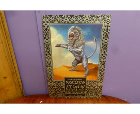 Music Memorabilia - The Rolling Stones - Bridges To Babylon 29.09.1997 original poster backed to card.  Unframed.