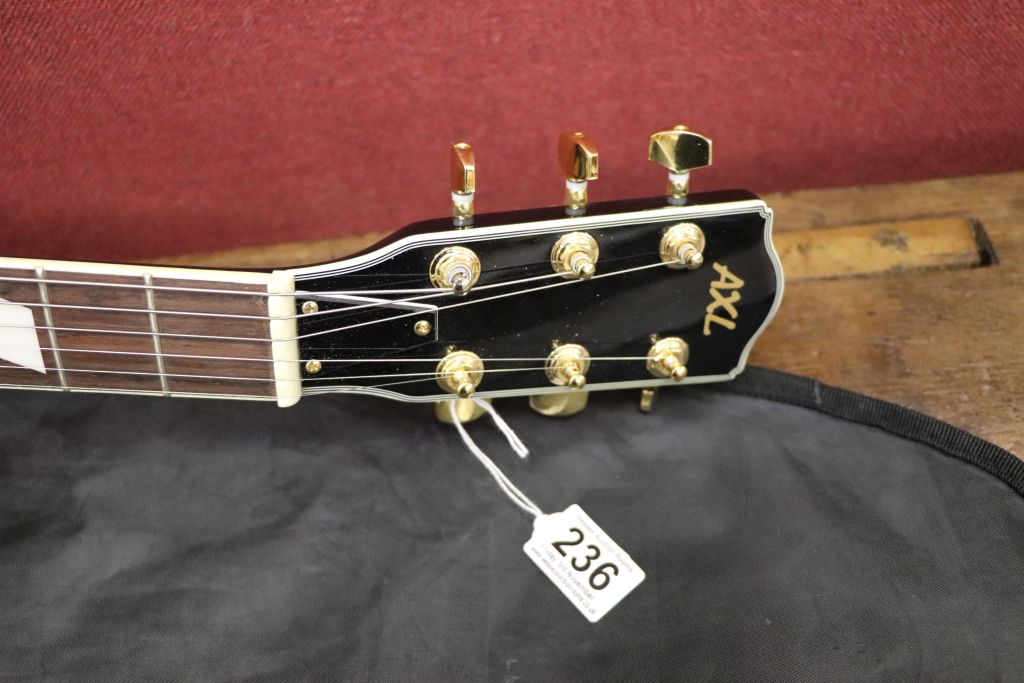 Guitar Axl Les Paul style electric guitar in green, new and unused