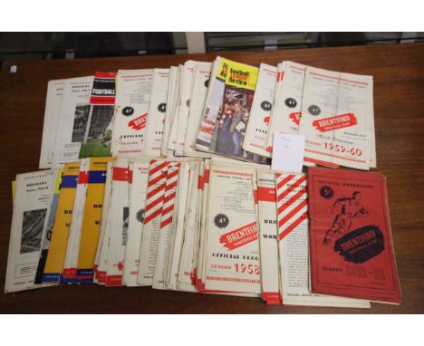 Football programmes - Brentford FC, a collection of approx. 190 home issues, 1950s/1960s (a few fair o/w gen gd)